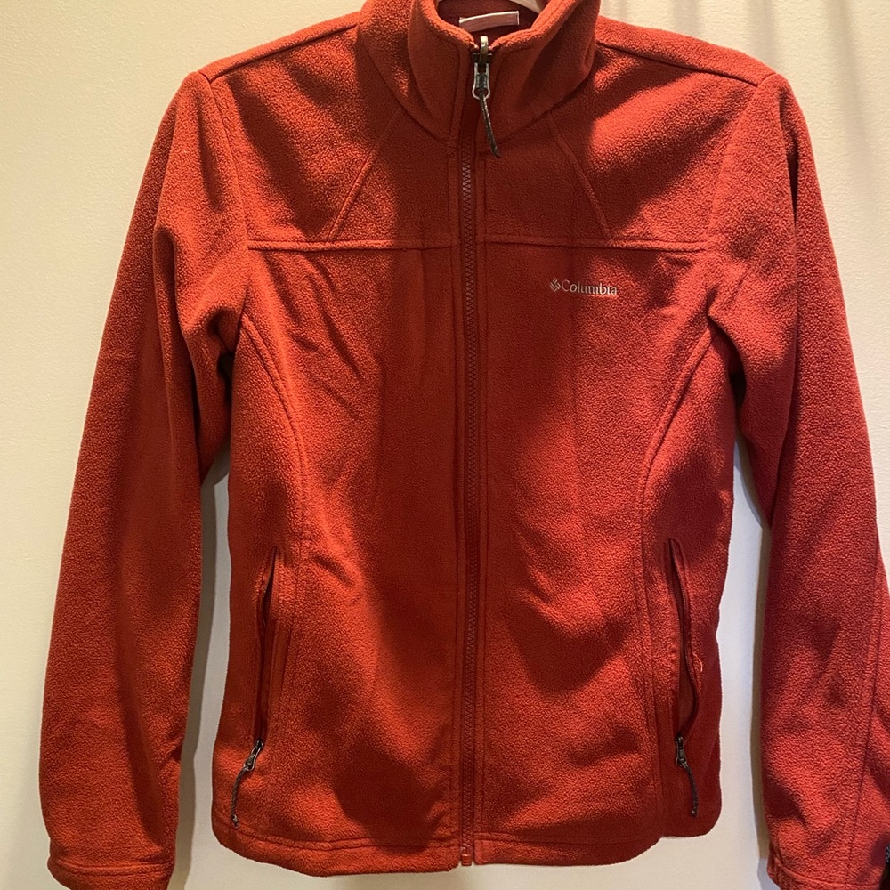 Columbia Vibrant Red Fleece Jacket